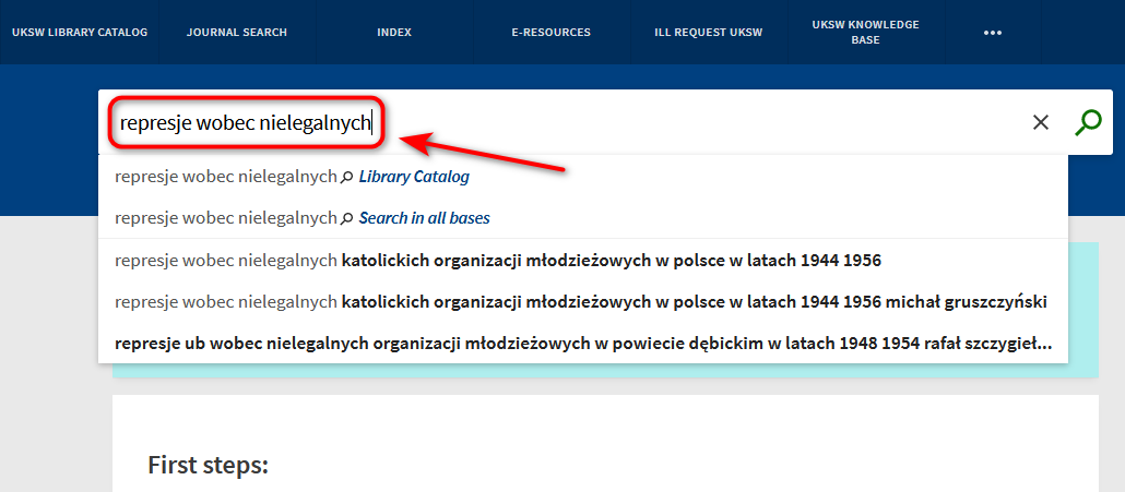 Searching of diploma theses