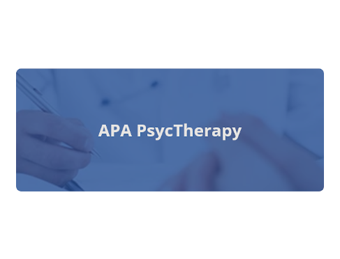 APA PsycTHERAPY logo
