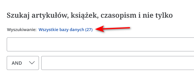 Wybór przycisku "wszystkie bazy"