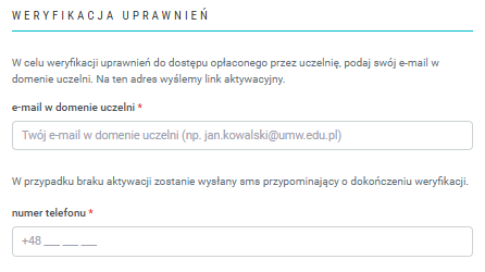 Rejestracja na platformę Medycyna Praktyczna. Etap 4 - weryfikacja uprawnień